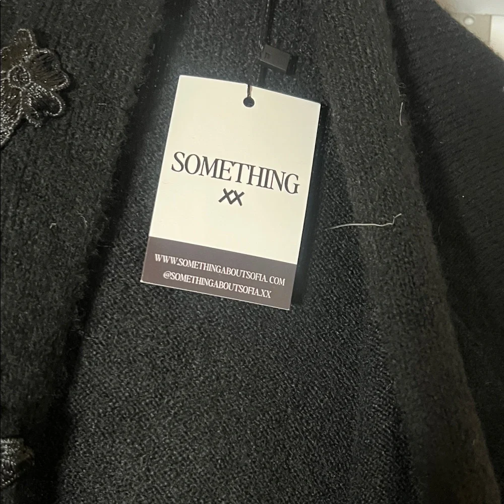 Black Embroidered Cardigan - Picture 2 of 6